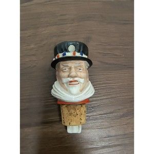 Vintage "BEEFEATER GIN" Porcelain Bottle Pouring Stopper